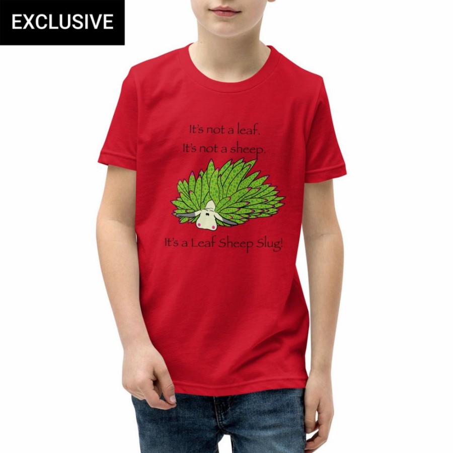 Kids & Babies * | Svaha Apparel Leaf Sheep Sea Slug Custom Kids T-Shirt T-Shirts & Hoodies