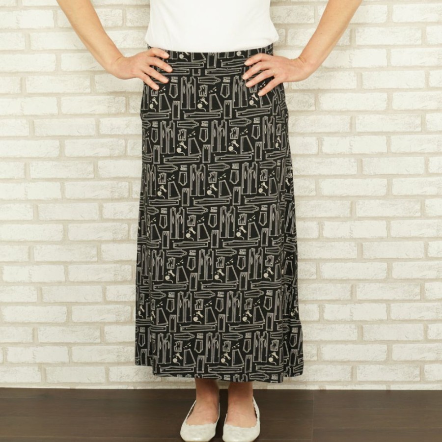 Adults * | Kustomyze Ideas Pvd Ltd (Pre-Order) Pattern Of Patterns Midi Skirt