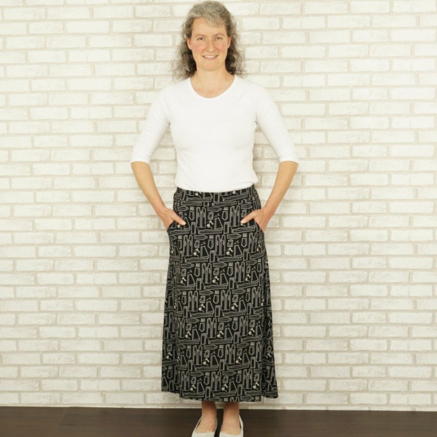 Adults * | Kustomyze Ideas Pvd Ltd (Pre-Order) Pattern Of Patterns Midi Skirt