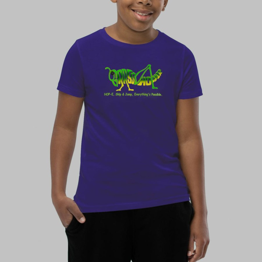 Kids & Babies * | Vea International New (Pre-Order) Grasshopper Kids T-Shirt Blue