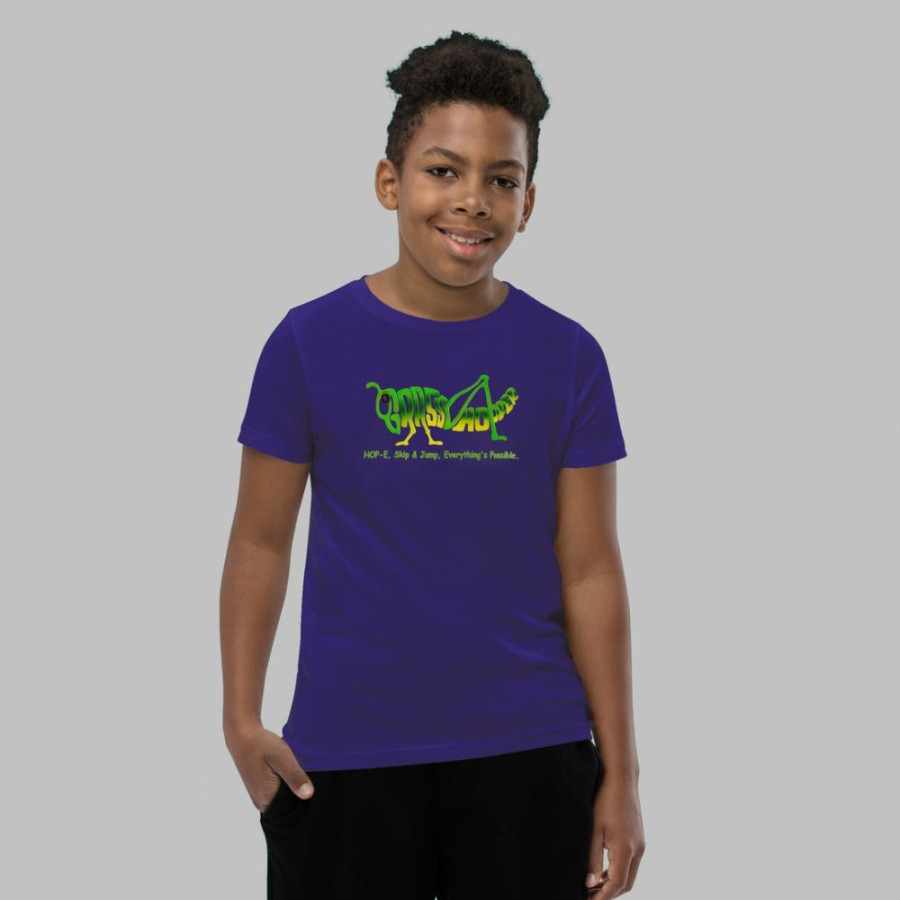 Kids & Babies * | Vea International New (Pre-Order) Grasshopper Kids T-Shirt Blue