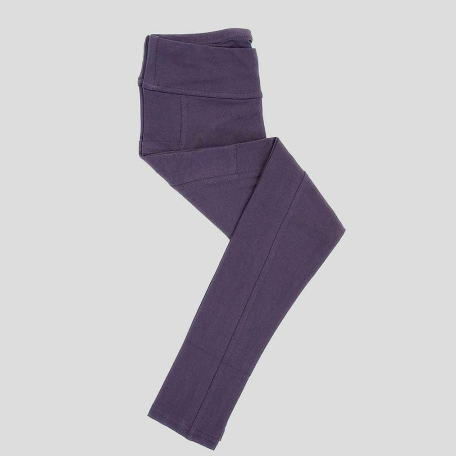 Kids & Babies * | Stretch Garments Kids Athletic Fit Leggings With Pockets [Final Sale] Kids & Babies Purple