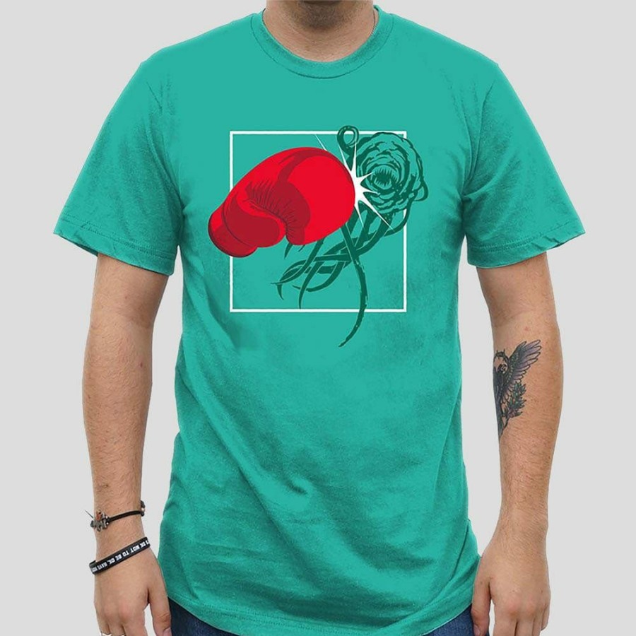 Adults * | Svaha Apparel Knock Out Cancer Unisex Adults T-Shirt [Final Sale] Seafoam Green