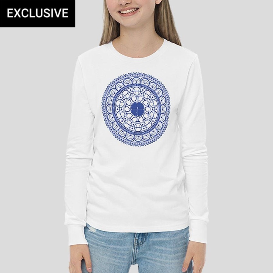 Kids & Babies * | Svaha Apparel Pi Mandala Custom Long Sleeve Kids T-Shirt