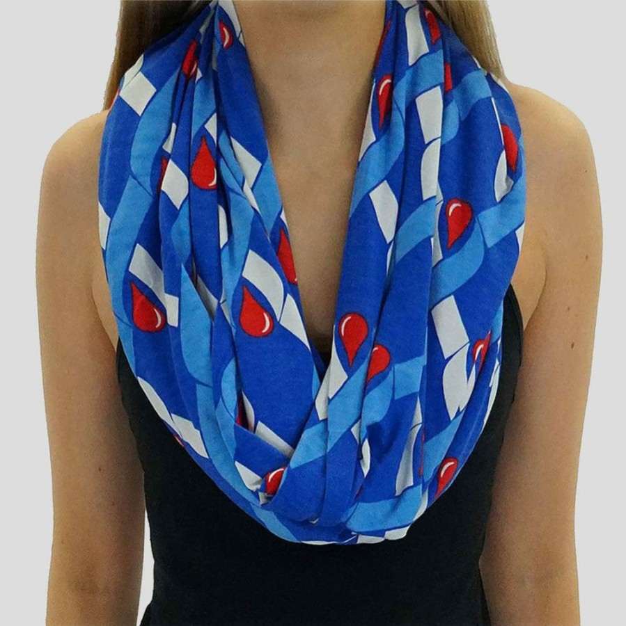 Accessories * | Brothers Knit Garments Diabetes Awareness Scarf [Final Sale] Accessories