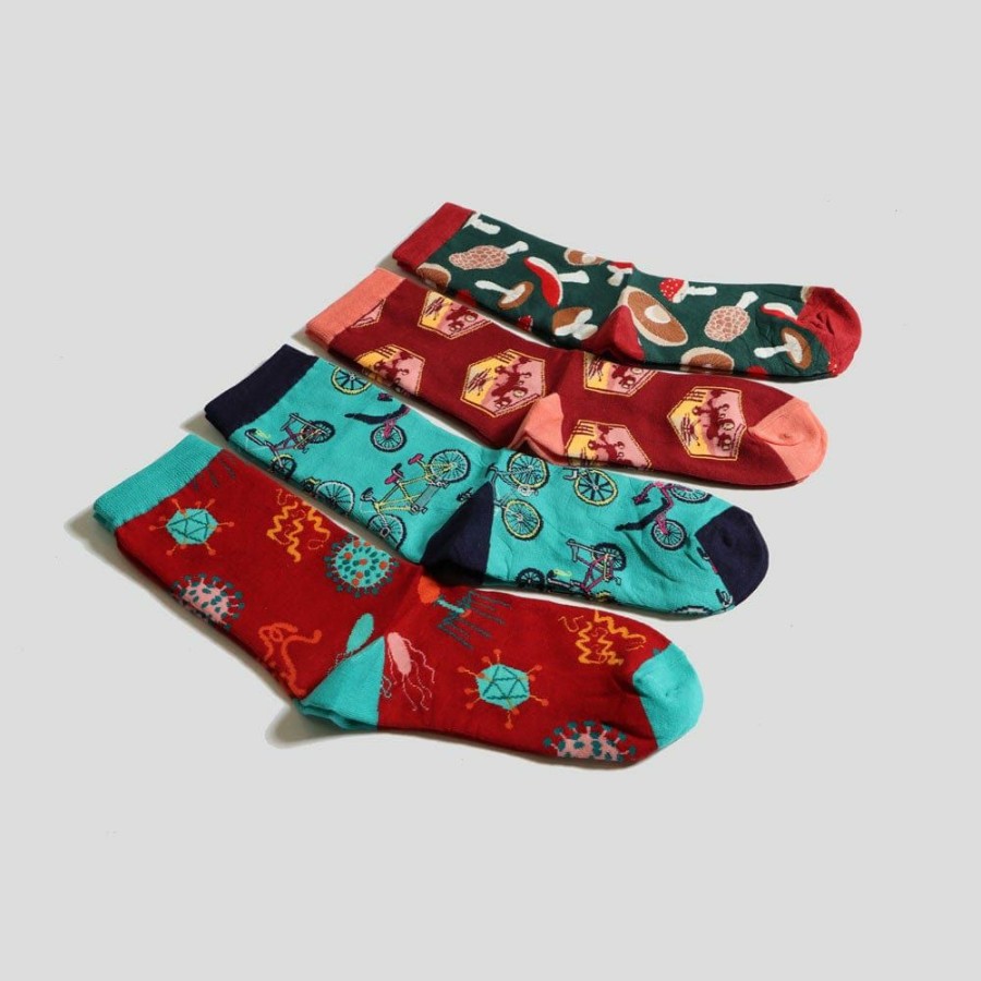 Accessories * | Yiwu Hodeang E-Commerce Co., Ltd. Bacteria And Viruses Socks Adults