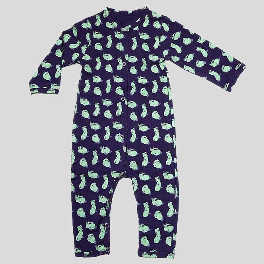 Kids & Babies * | Stretch Garments Bobtail Squid Glow-In-The-Dark Baby Bodysuit Kids & Babies Purple