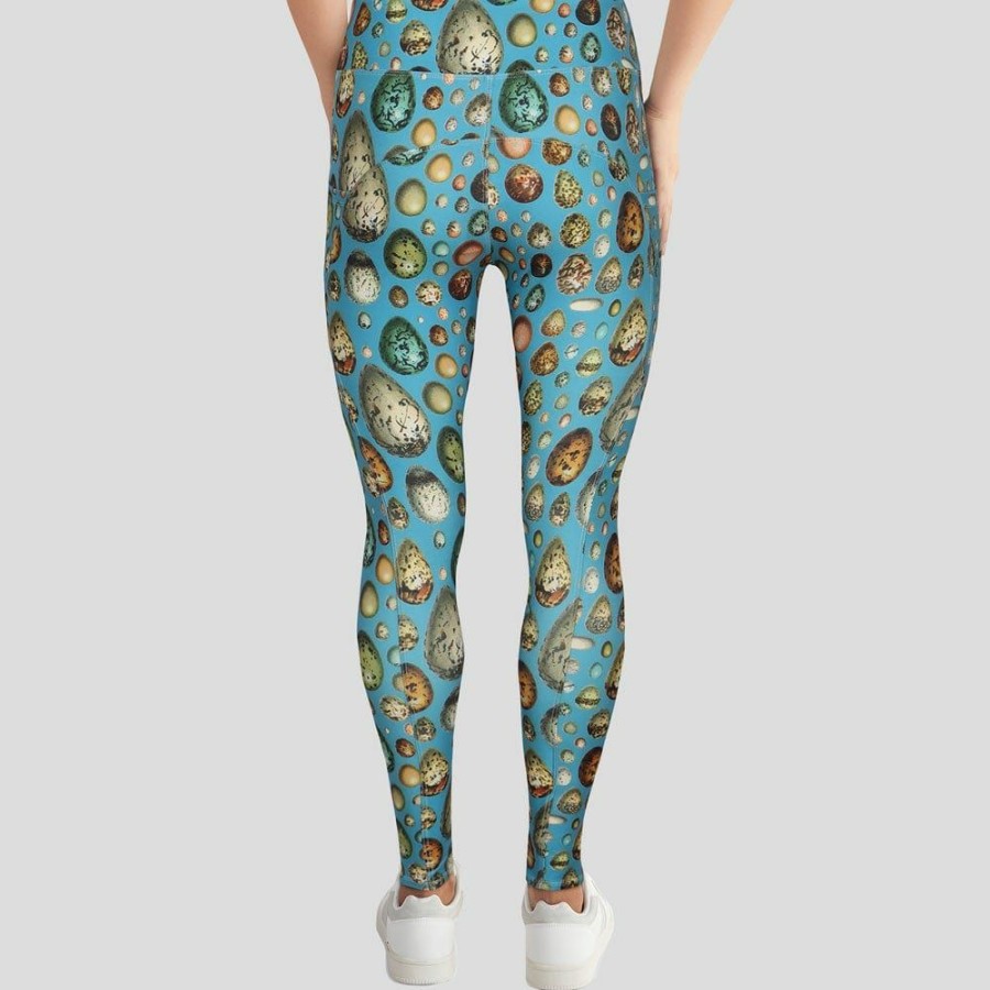 Adults * | Yiwu Guanli Clothing Limited World Of Eggs Leggings With Pockets [Final Sale] Blue