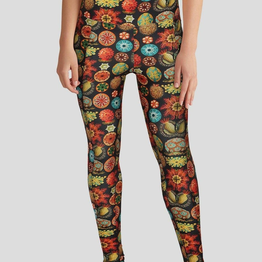 Adults * | Svaha Apparel Marine Life Art Adults Leggings With Pockets Multicolored