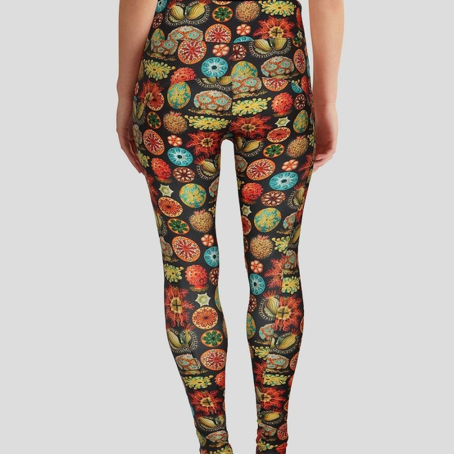 Adults * | Svaha Apparel Marine Life Art Adults Leggings With Pockets Multicolored