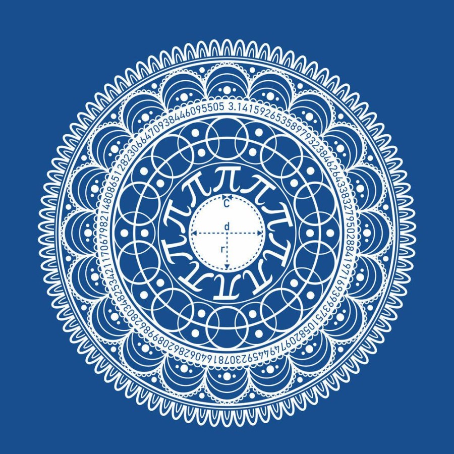 Kids & Babies * | Svaha Apparel Pi Mandala Custom Kids T-Shirt Matching Family Sets