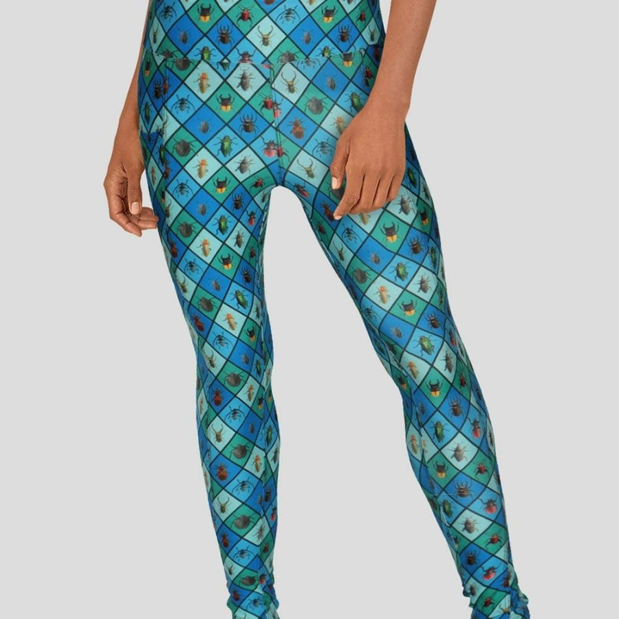 Adults * | Svaha Apparel Insect Argyle Leggings With Pockets Multicolored