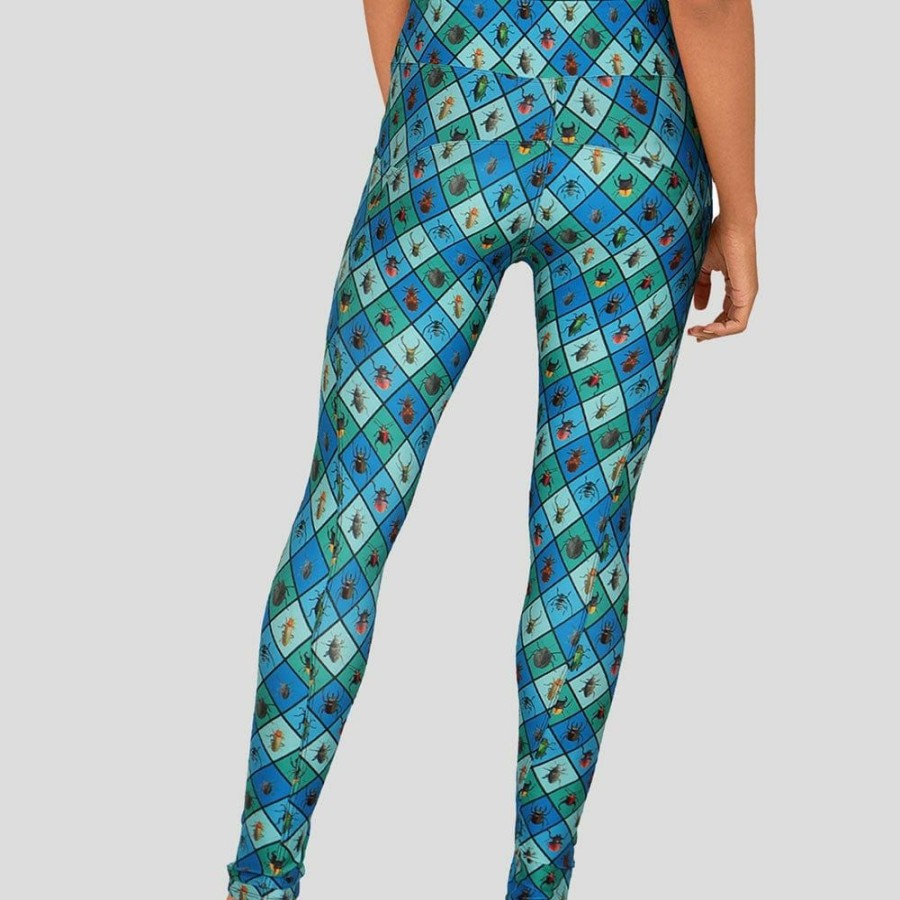 Adults * | Svaha Apparel Insect Argyle Leggings With Pockets Multicolored