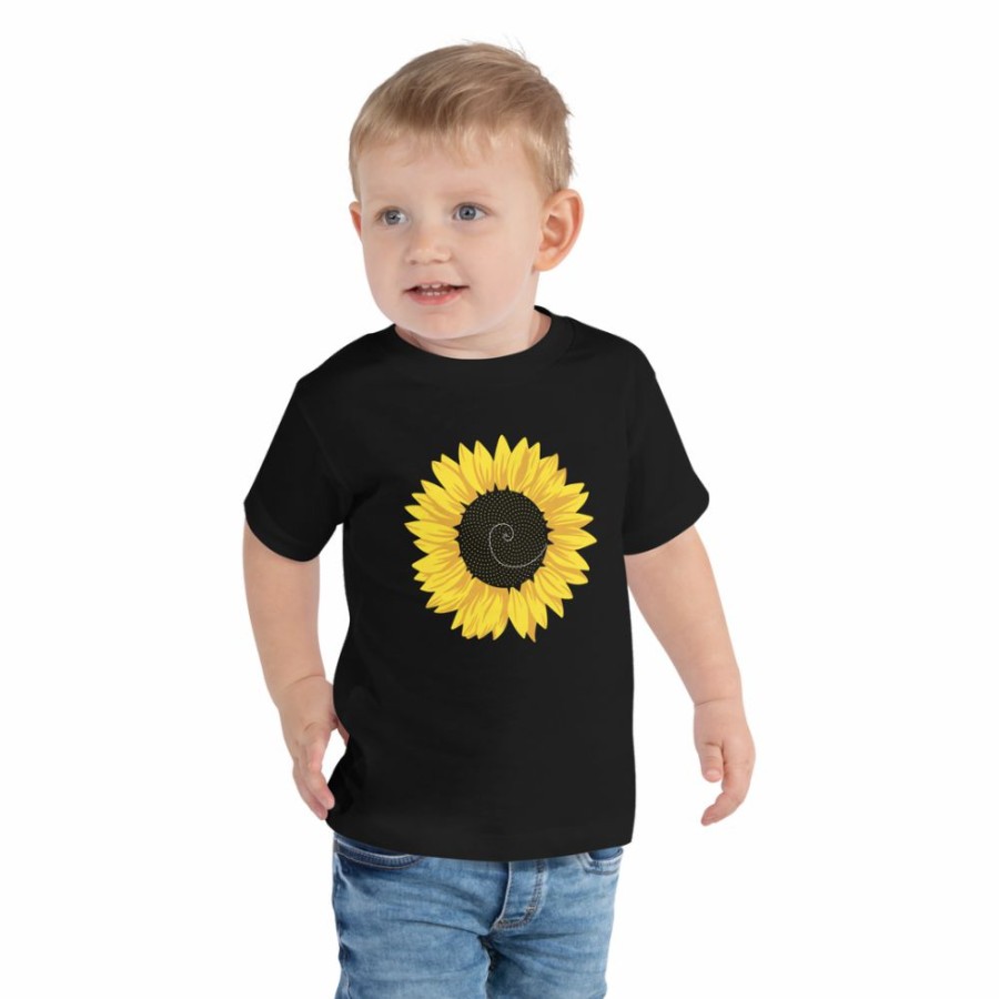 Kids & Babies * | Svaha Apparel T-Shirts & Hoodies Fibonacci Sunflower Custom Toddler T-Shirt