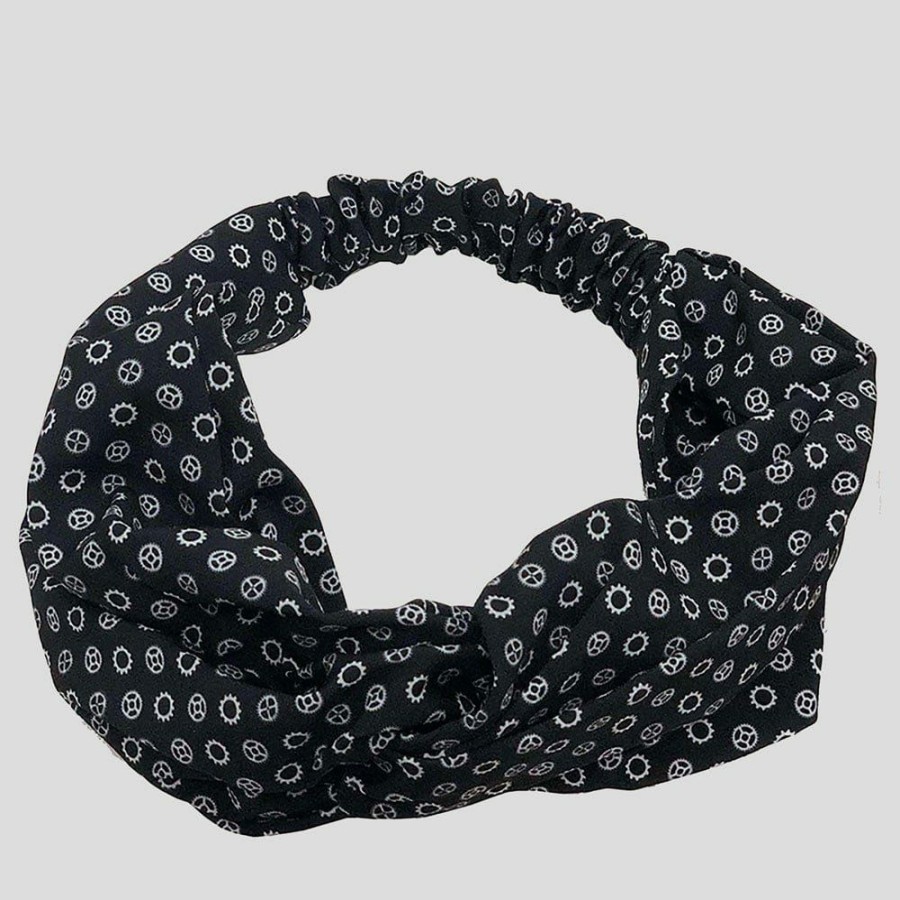 Accessories * | Svaha Mechanical Gears Headband [Final Sale] Black