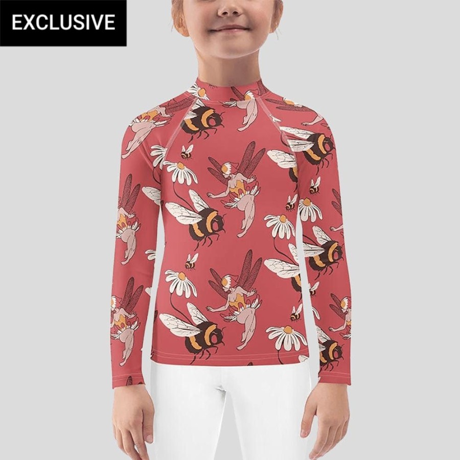 Kids & Babies * | Svaha Apparel Flight Of The Fairies Custom Kids Rash Guard