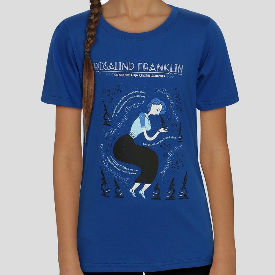 Kids & Babies * | Brothers Knit Garments Rosalind Franklin Kids T-Shirt Kids & Babies Blue