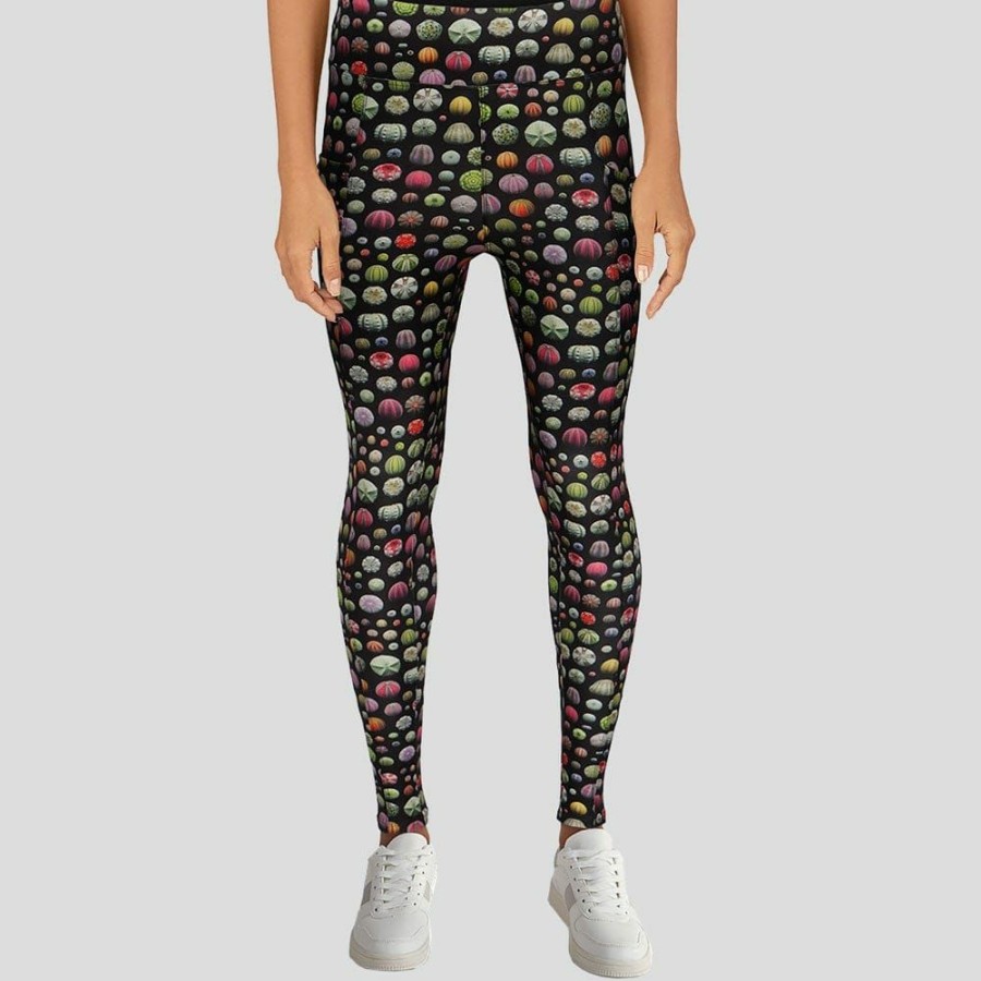 Adults * | Yiwu Guanli Clothing Limited Sea Urchins Adults Leggings With Pockets Multicolored