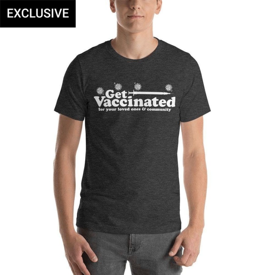 Adults * | Svaha Apparel Get Vaccinated Custom Unisex T-Shirt T-Shirts