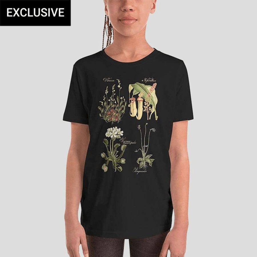 Kids & Babies * | Svaha Apparel T-Shirts & Hoodies Carnivorous Plants Custom Kids T-Shirt