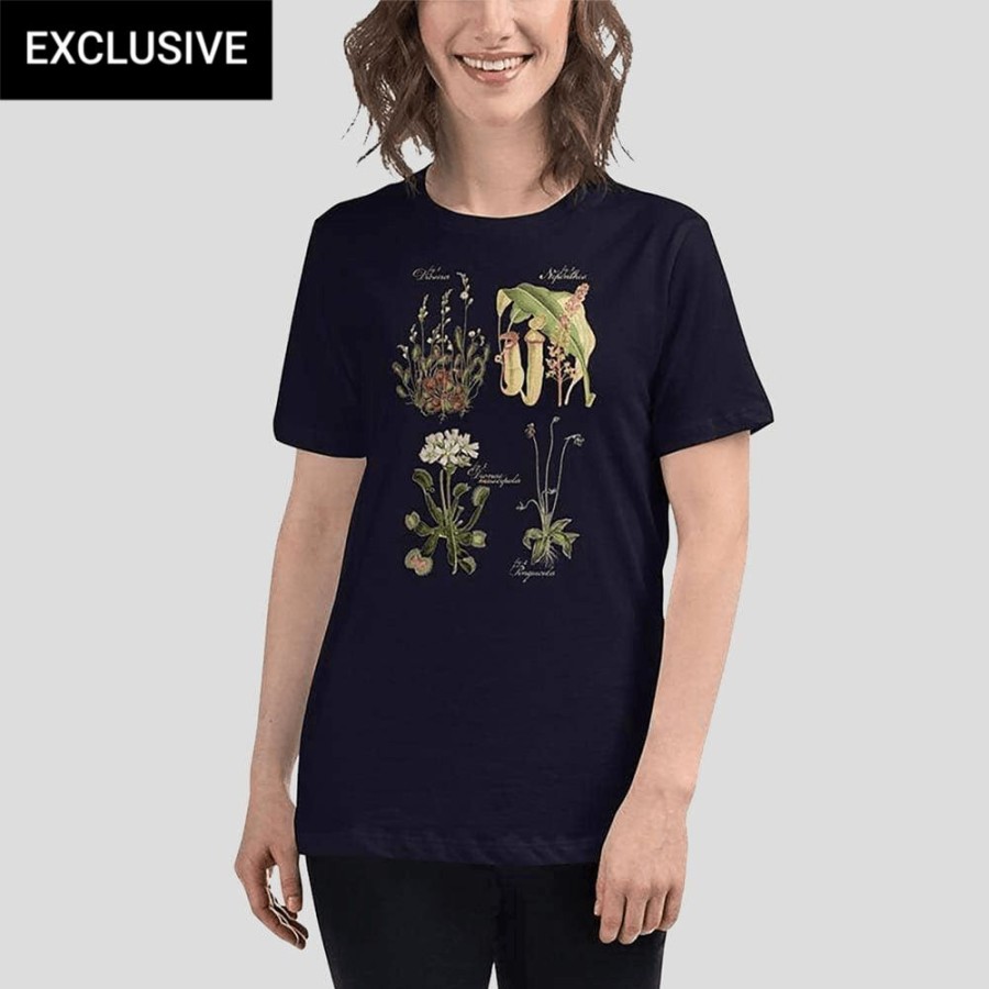 Adults * | Svaha Apparel Carnivorous Plants Custom Relaxed T-Shirt T-Shirts