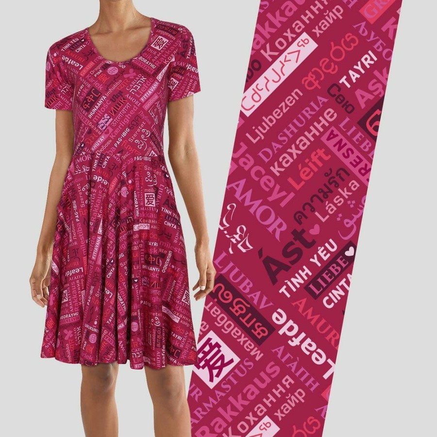 Adults * | Svaha Apparel Languages Of Love Rachel Dress Pink