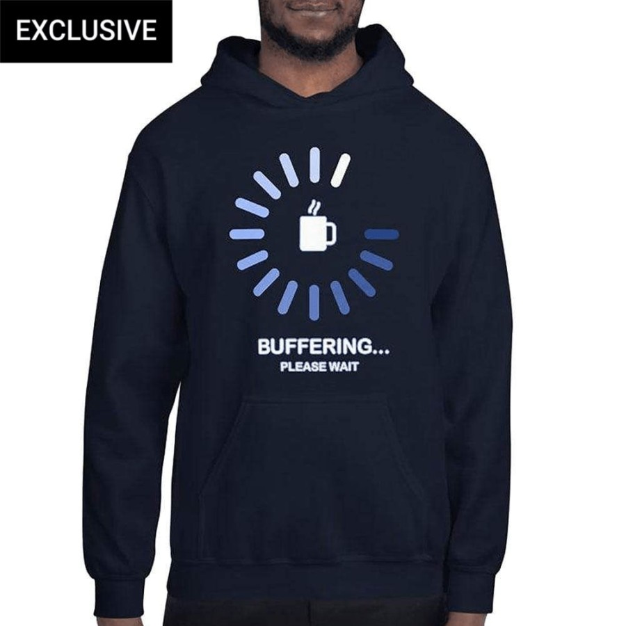 Adults * | Svaha Apparel Cardigans & Hoodies One Moment Please Custom Unisex Hoodie