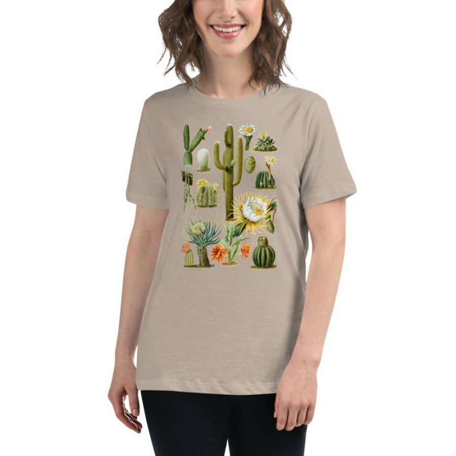 Adults * | Svaha Apparel Cactus Plants Custom Relaxed T-Shirt T-Shirts