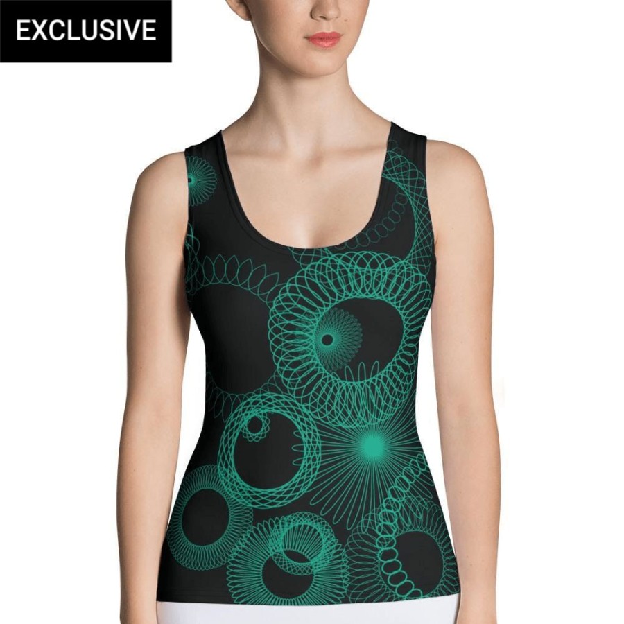 Adults * | Svaha Apparel Tops Spirograph Custom Tank Top