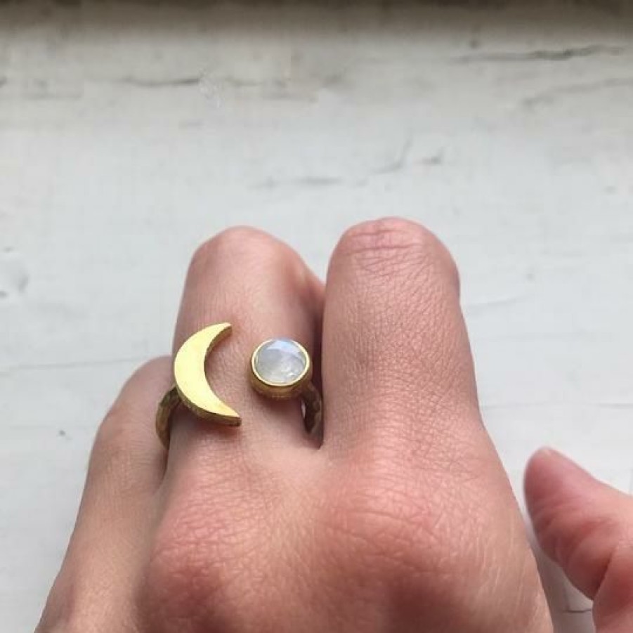 Accessories * | Yugen Tribe Accessories Moon Goddess Ring