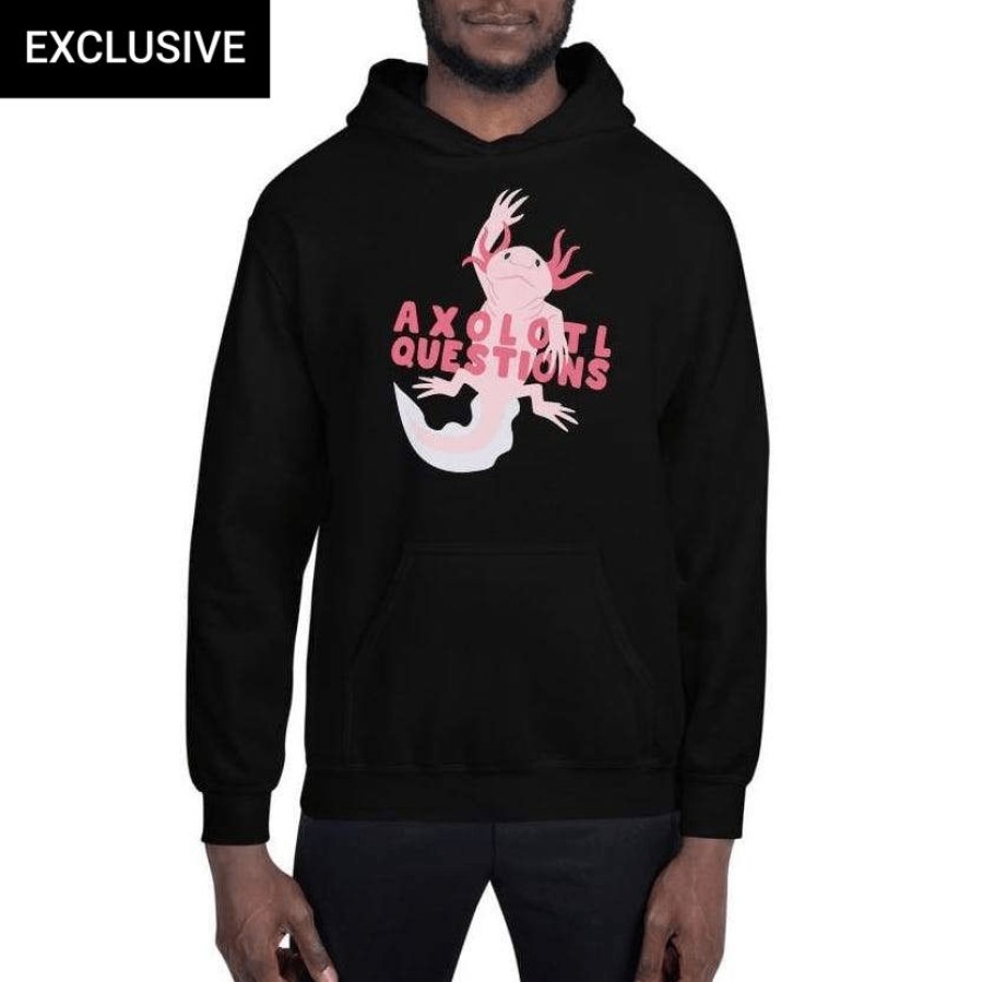 Adults * | Svaha Apparel Cardigans & Hoodies Axolotl Questions Custom Unisex Hoodie