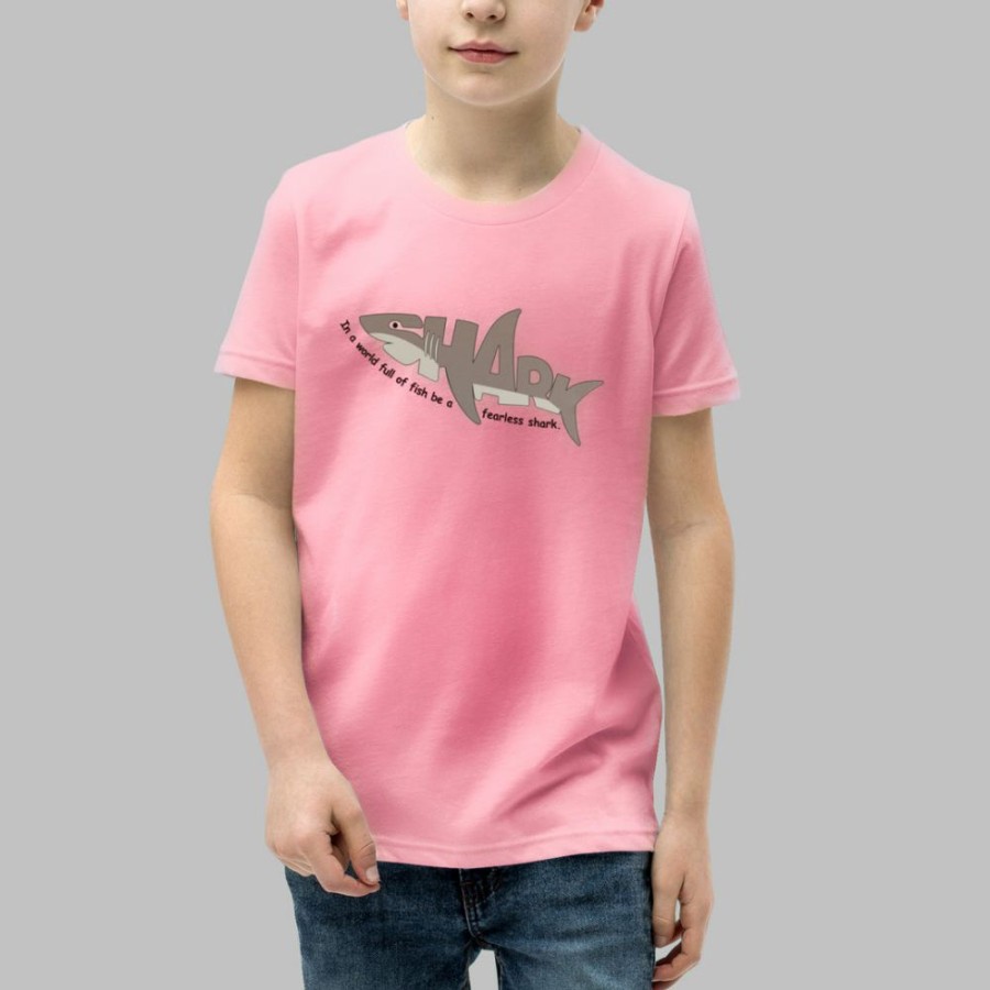 Kids & Babies * | Vea International (Pre-Order) Shark Kids T-Shirt New Pink