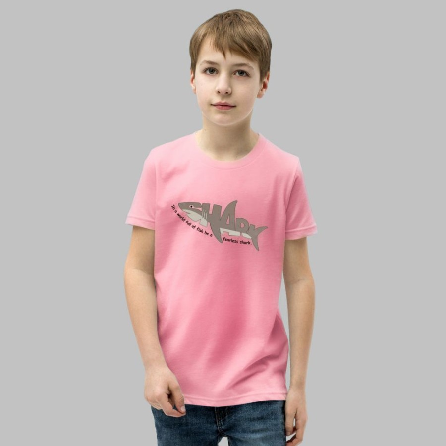 Kids & Babies * | Vea International (Pre-Order) Shark Kids T-Shirt New Pink