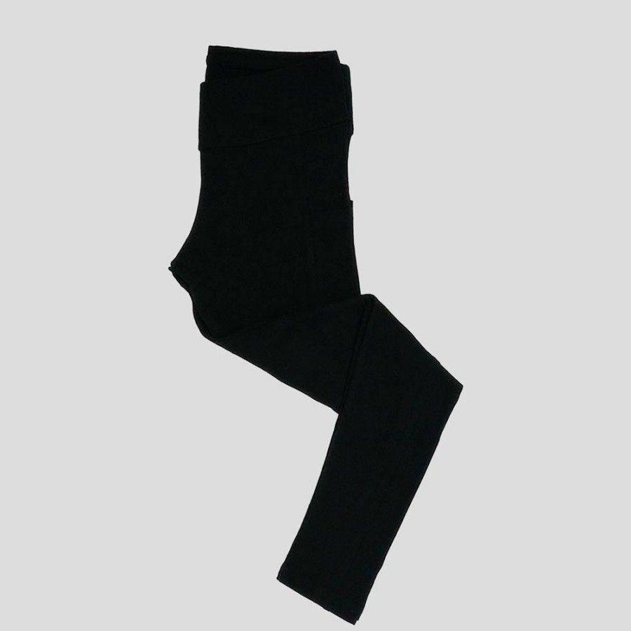 Kids & Babies * | Stretch Garments Kids Athletic Fit Leggings With Pockets [Final Sale] Black