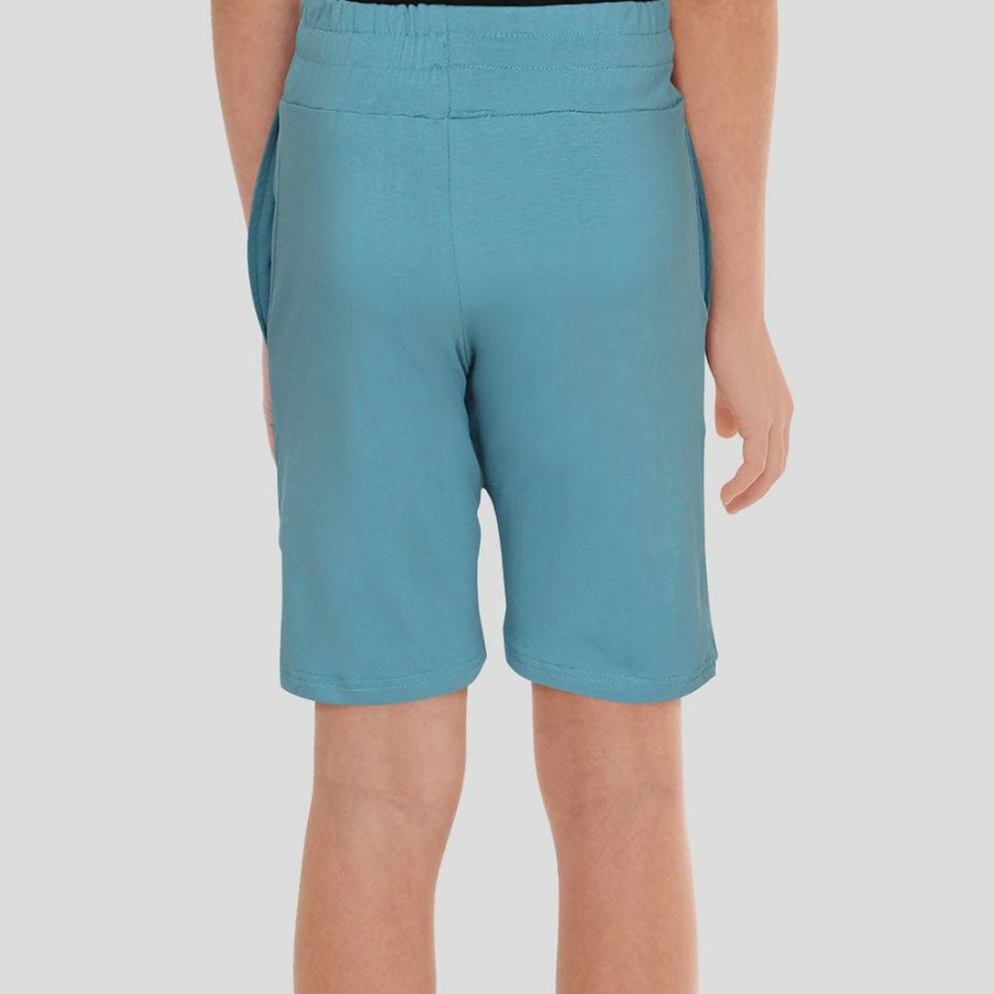 Kids & Babies * | Stretch Garments Kids Shorts With Pockets [Final Sale] Light Blue