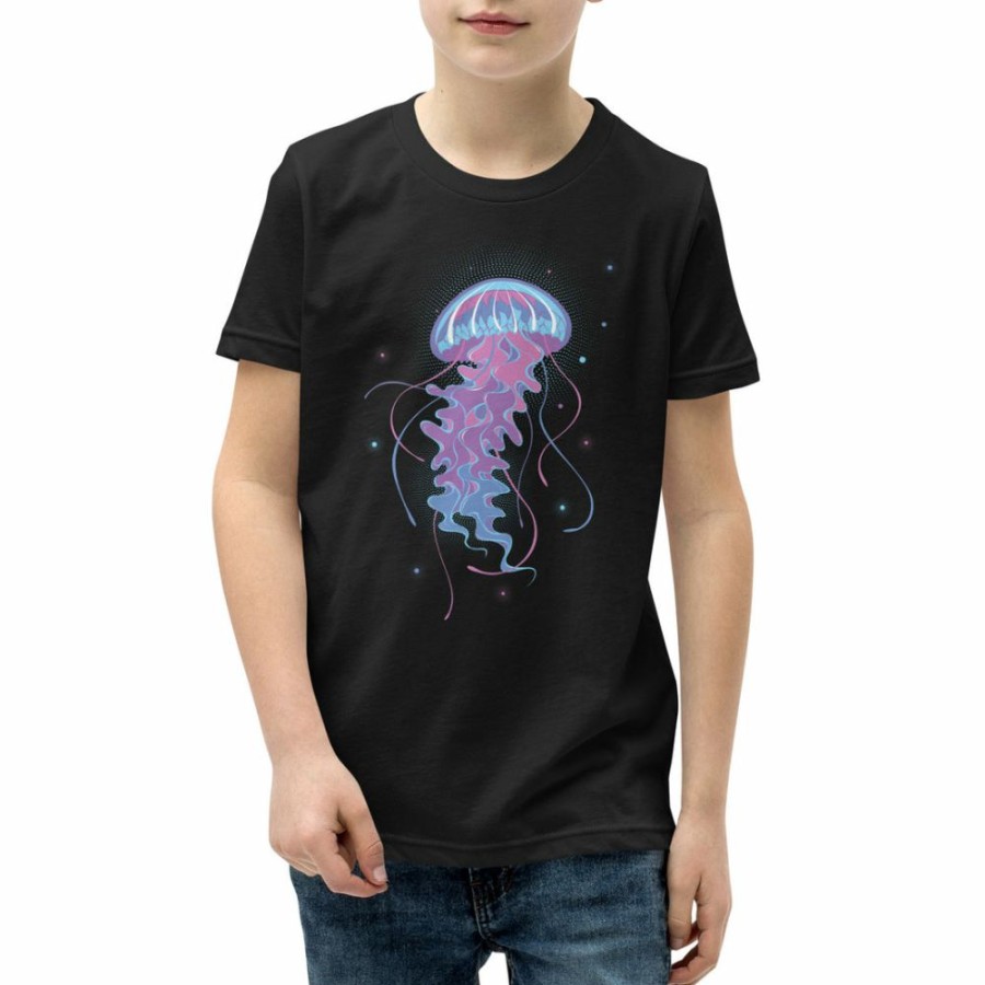 Kids & Babies * | Svaha Apparel T-Shirts & Hoodies Bioluminescent Jellyfish Custom Kids T-Shirt