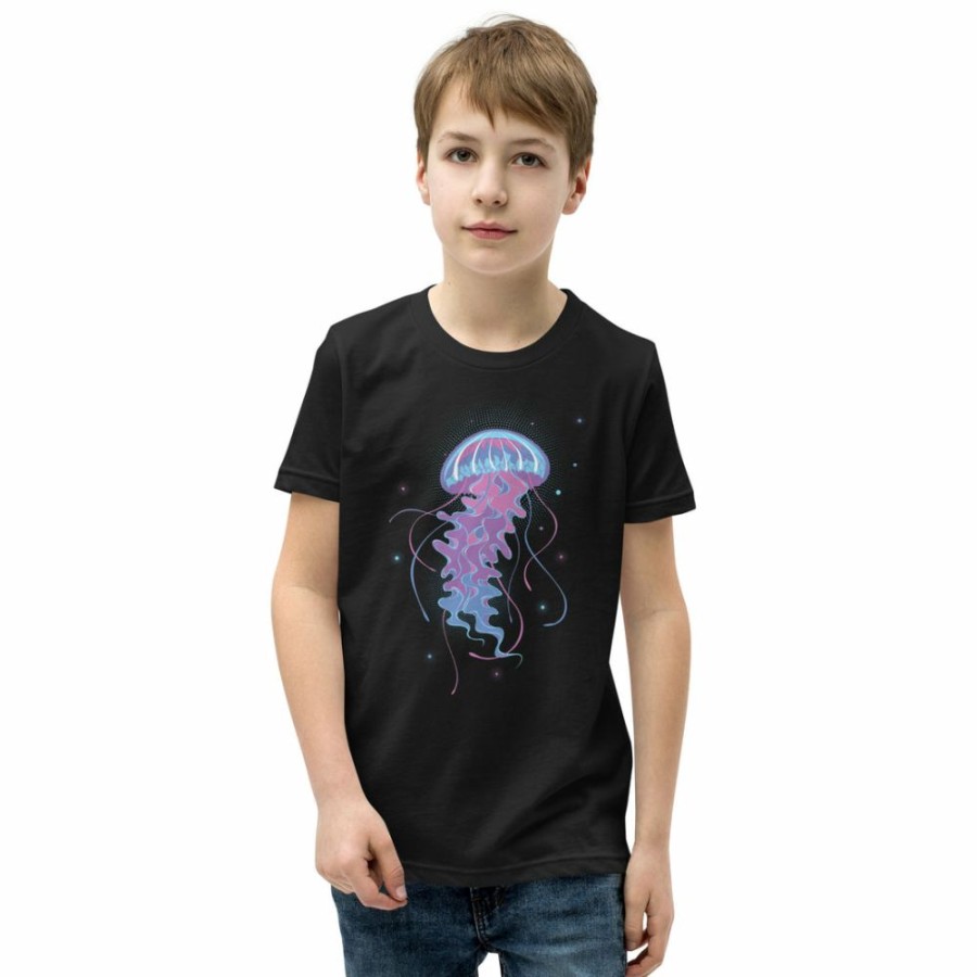 Kids & Babies * | Svaha Apparel T-Shirts & Hoodies Bioluminescent Jellyfish Custom Kids T-Shirt