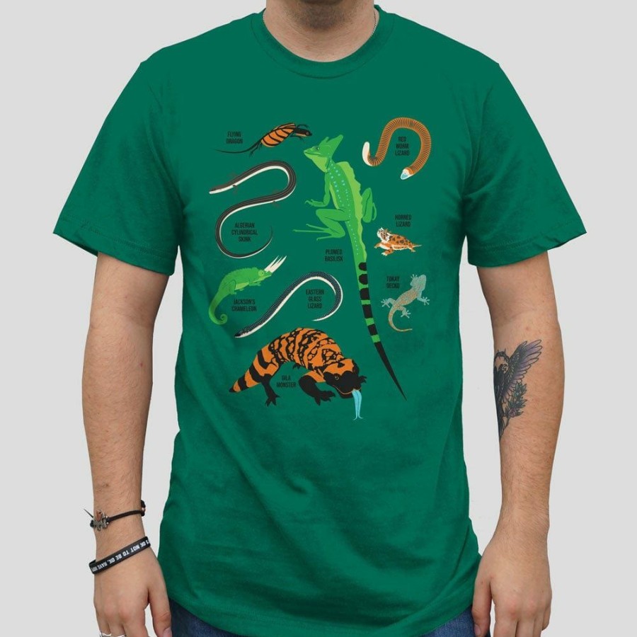 Adults * | Ram Lizards Unisex Adults T-Shirt [Final Sale] Forest Green