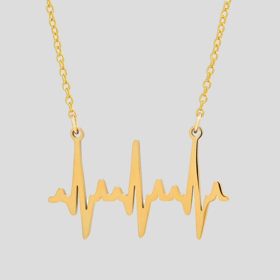 Accessories * | Boutique Academia Heartbeat Necklace