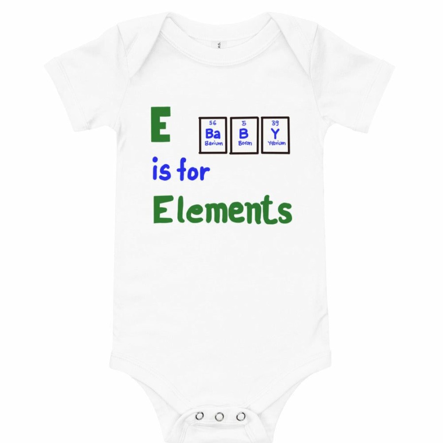 Kids & Babies * | Svaha Apparel Babies E For Elements Custom Baby Bodysuit