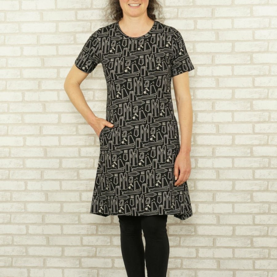 Adults * | Kustomyze Ideas Pvd Ltd Adults (Pre-Order) Pattern Of Patterns Jane Dress