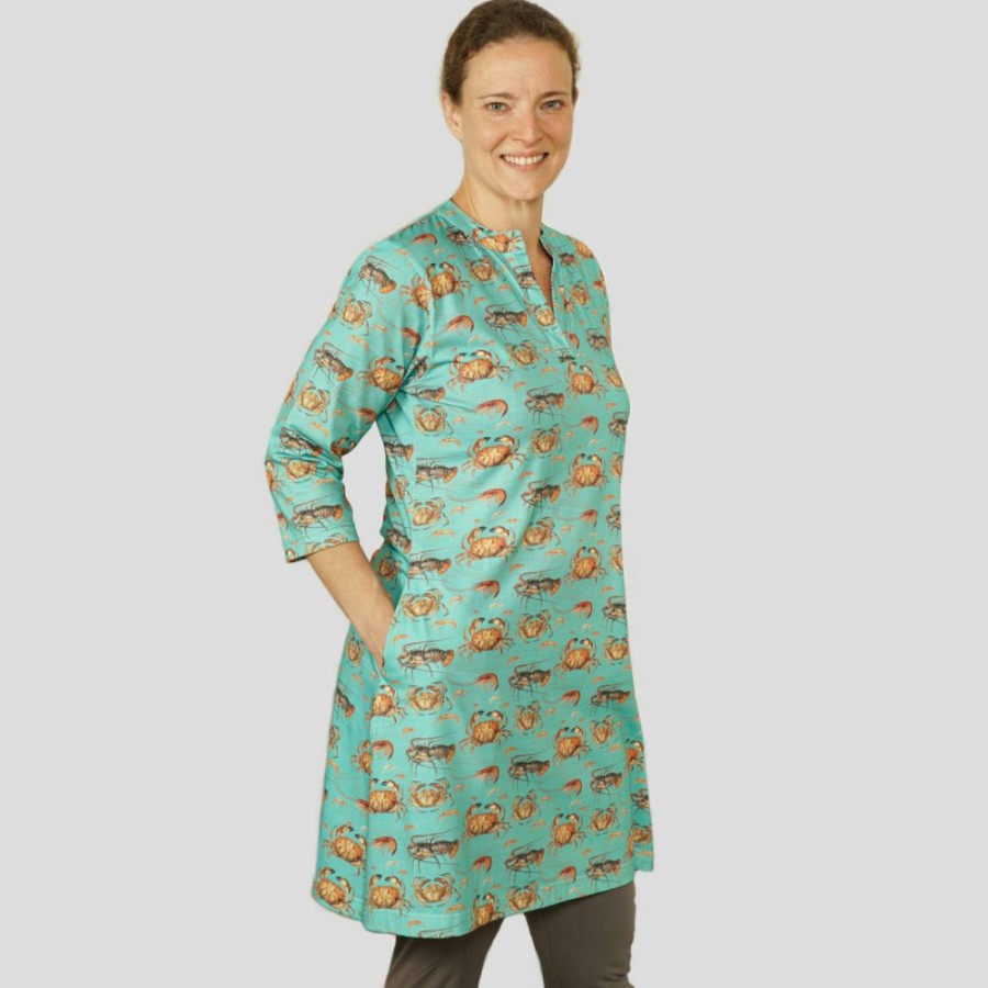 Adults * | Kustomyze Ideas Pvd Ltd New (Pre-Order) Crustacean Shellebration Bessie Tunic