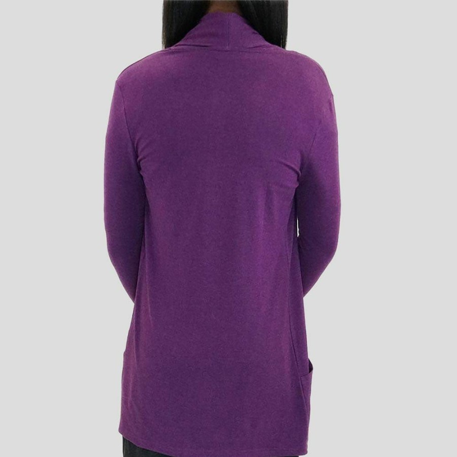 Adults * | Brothers Knit Garments Ultraviolet Cardigan Adults Purple