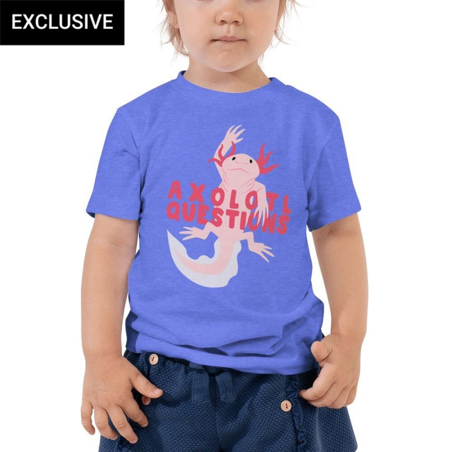 Kids & Babies * | Svaha Apparel T-Shirts & Hoodies Axolotl Questions Custom Toddler T-Shirt