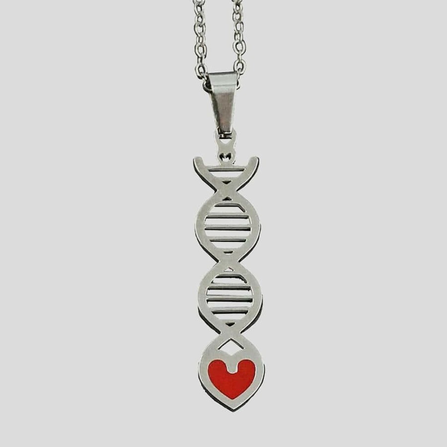 Accessories * | Svaha Apparel Dna Love Stainless Steel Necklace