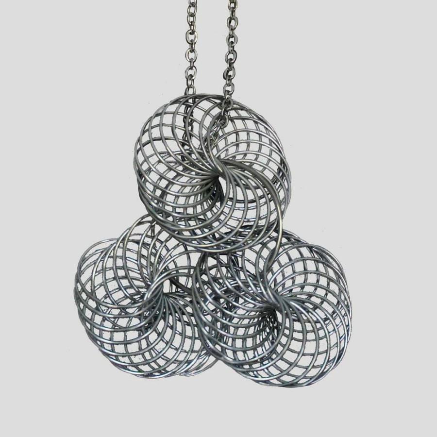 Accessories * | Svaha Apparel Spirograph Stainless Steel Necklace Accessories