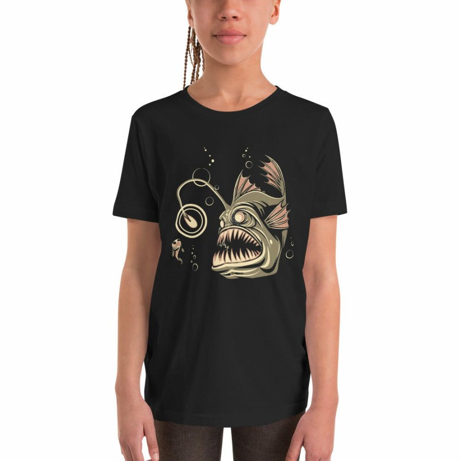 Kids & Babies * | Svaha Apparel T-Shirts & Hoodies Anglerfish Custom Kids T-Shirt