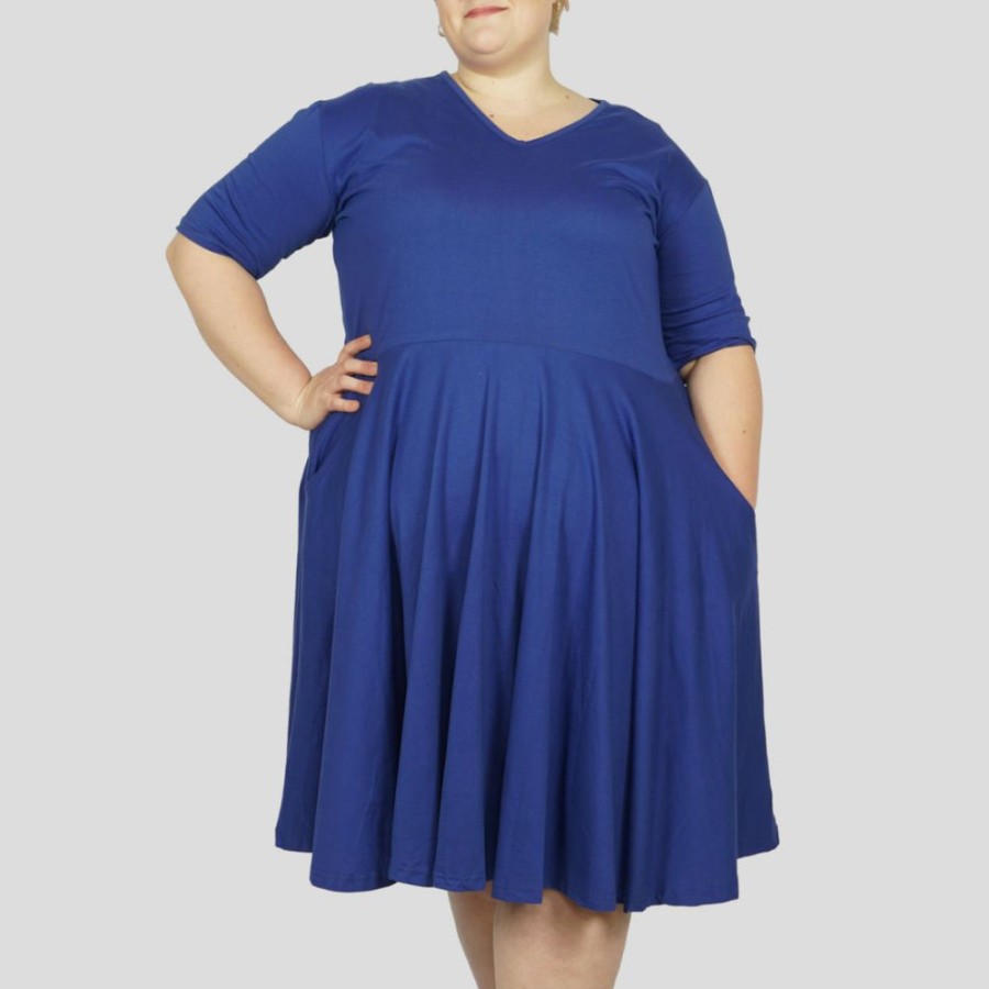 Adults * | Brothers Knit Garments Methylene Rachel Dress Blue