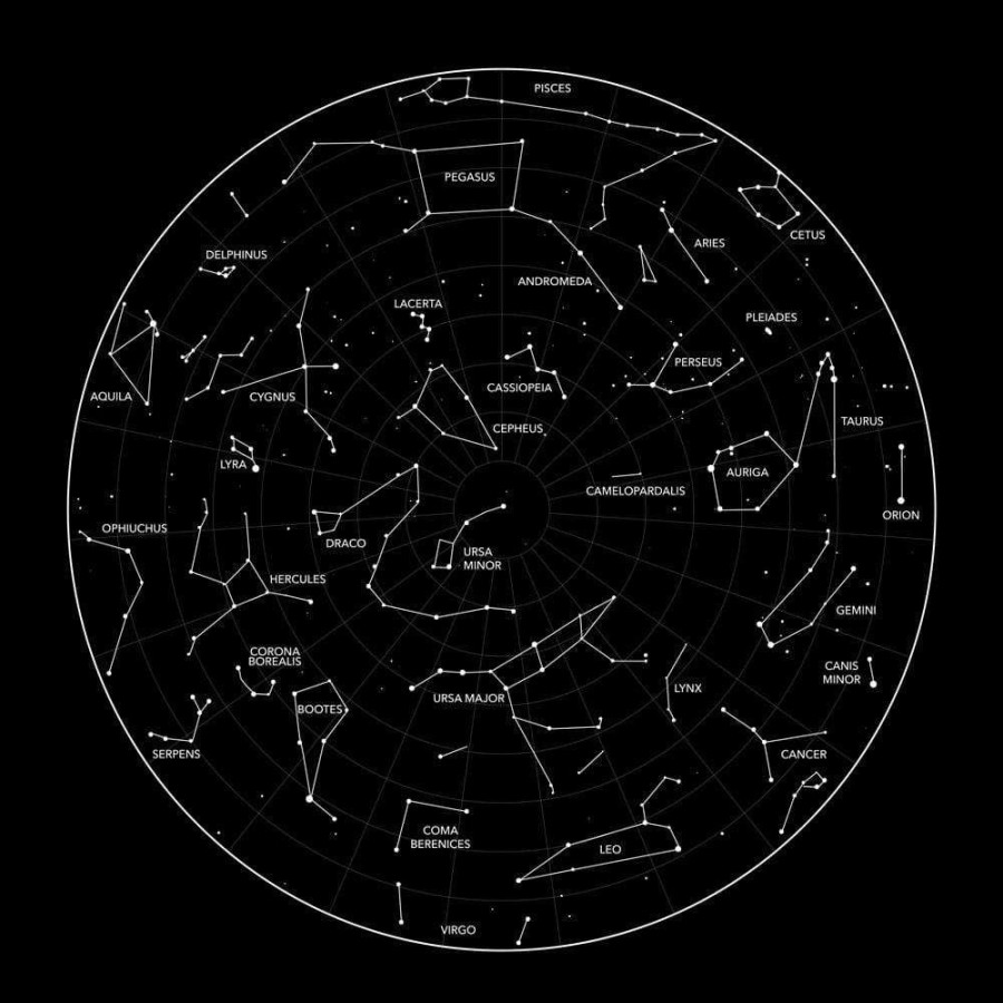 Adults * | Ram Constellation Chart Unisex Adults T-Shirt Black