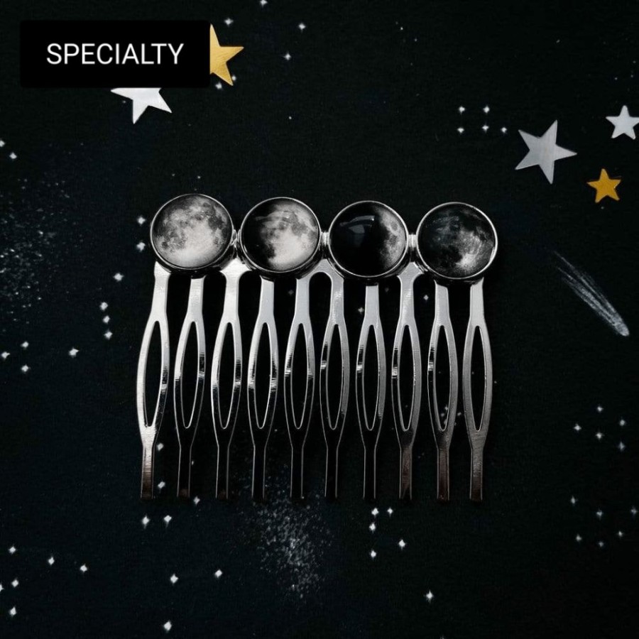 Accessories * | Yugen Tribe Phases Of The Moon Hair Comb